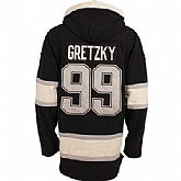 Los Angeles Kings #99 Wayne Gretzky Black All Stitched Hooded Sweatshirt,baseball caps,new era cap wholesale,wholesale hats